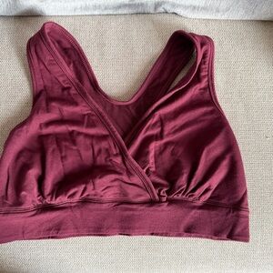 Kindred Bravely Burgundy Nursing Sports Bra